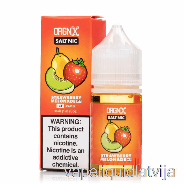 Ledus Zemeņu Melonāde - Orgnx Sāļi - 30ml 50mg Vape šķidrums